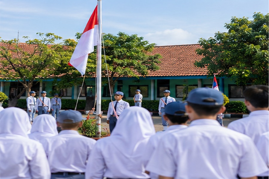 Upacara sekolah